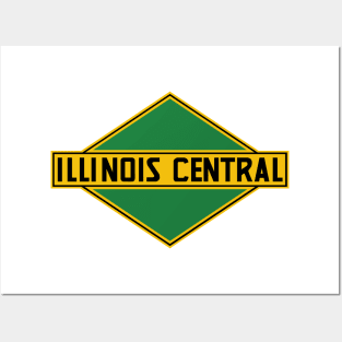 Vintage Illinois Central Railroad Posters and Art